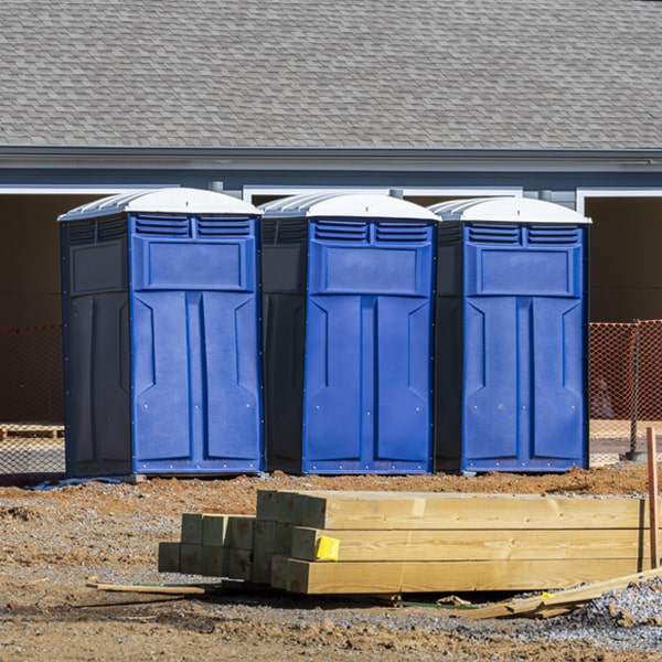 how often are the portable toilets cleaned and serviced during a rental period in Moore